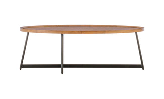 Niklaus Oval Walnut Coffee Table 11